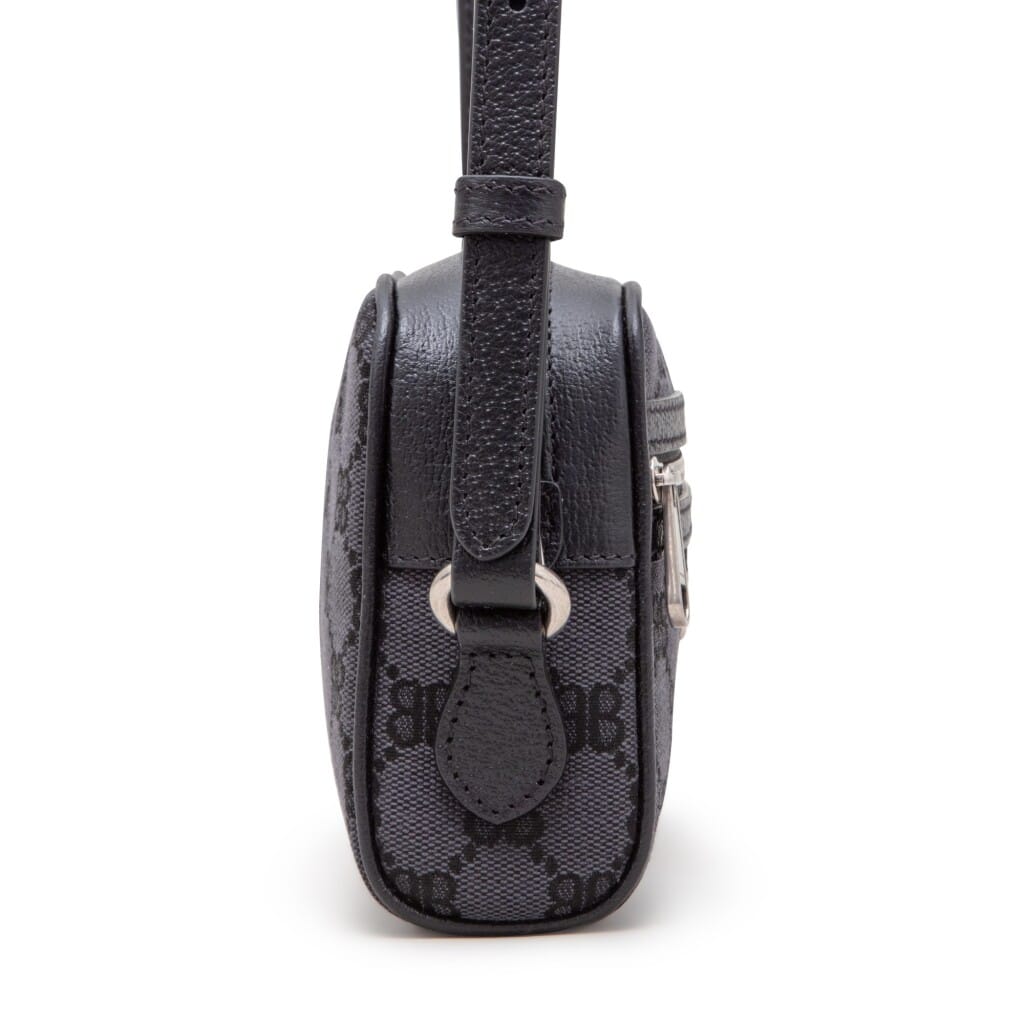 Black Monogram Jacquard Canvas Hacker Camera Bag Silver Hardware, 2021