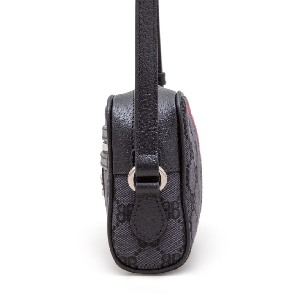 Black Monogram Jacquard Canvas Hacker Camera Bag Silver Hardware, 2021