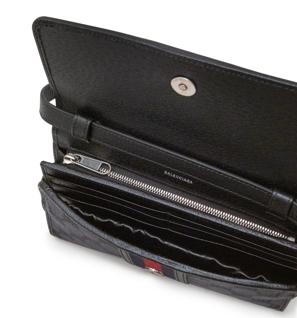 Black Monogram Jacquard Canvas Hacker Mini Bag Silver Hardware, 2021