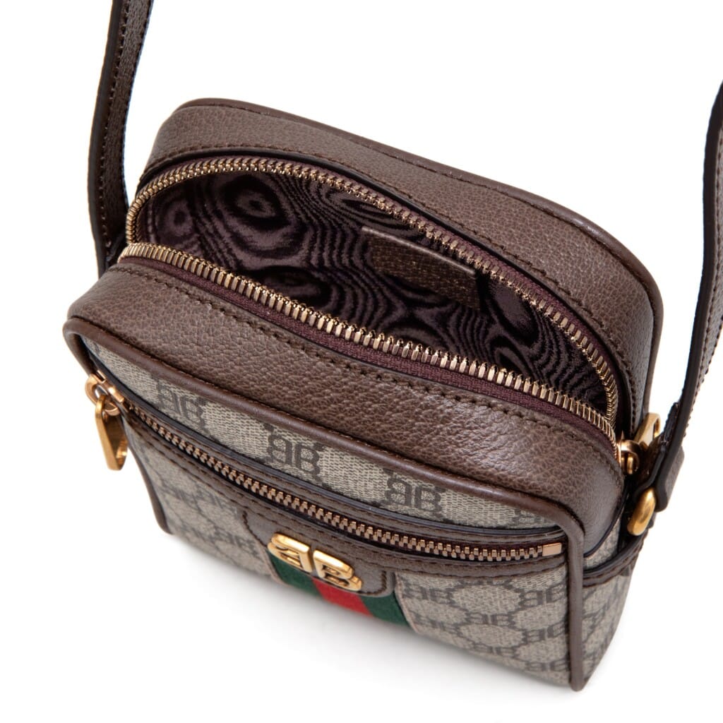 Beige Monogram Coated Canvas Hacker Shoulder Zip Bag Gold Hardware, 2021