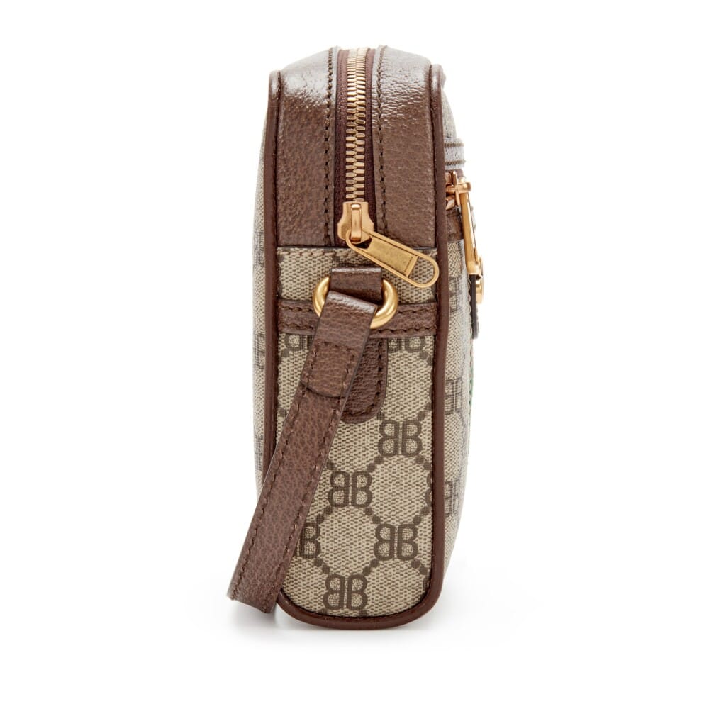 Beige Monogram Coated Canvas Hacker Shoulder Zip Bag Gold Hardware, 2021