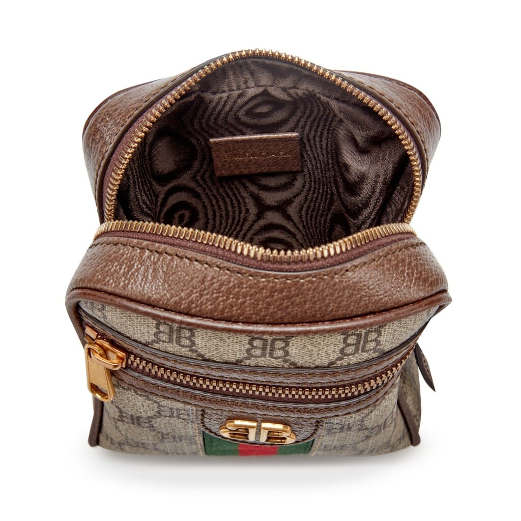 Beige Monogram Coated Canvas Hacker Shoulder Zip Bag Gold Hardware, 2021