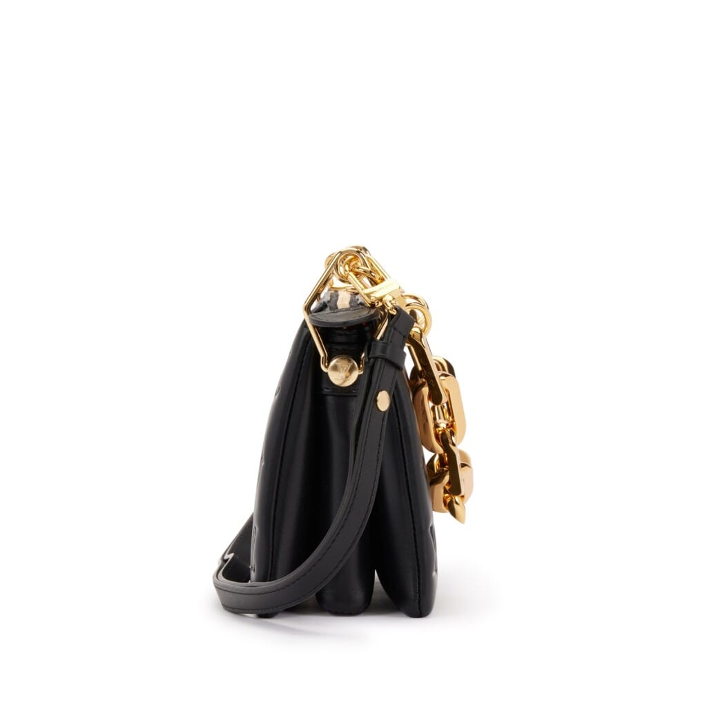 Black Monogram Puffy Lambskin Coussin BB Gold Hardware, 2021