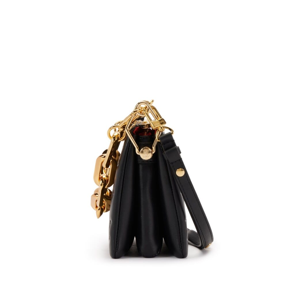 Black Monogram Puffy Lambskin Coussin BB Gold Hardware, 2021