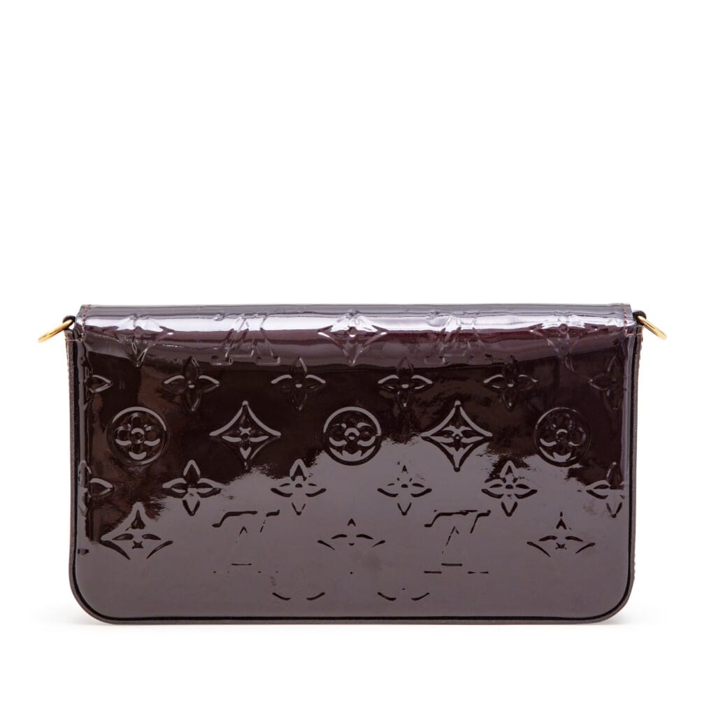 Amarante Monogram Vernis Félicie Pochette Gold Hardware, 2017