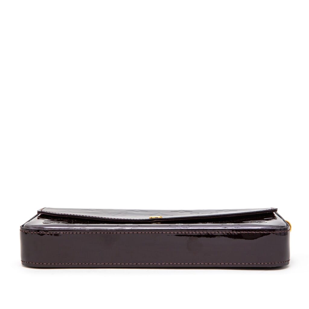 Amarante Monogram Vernis Félicie Pochette Gold Hardware, 2017