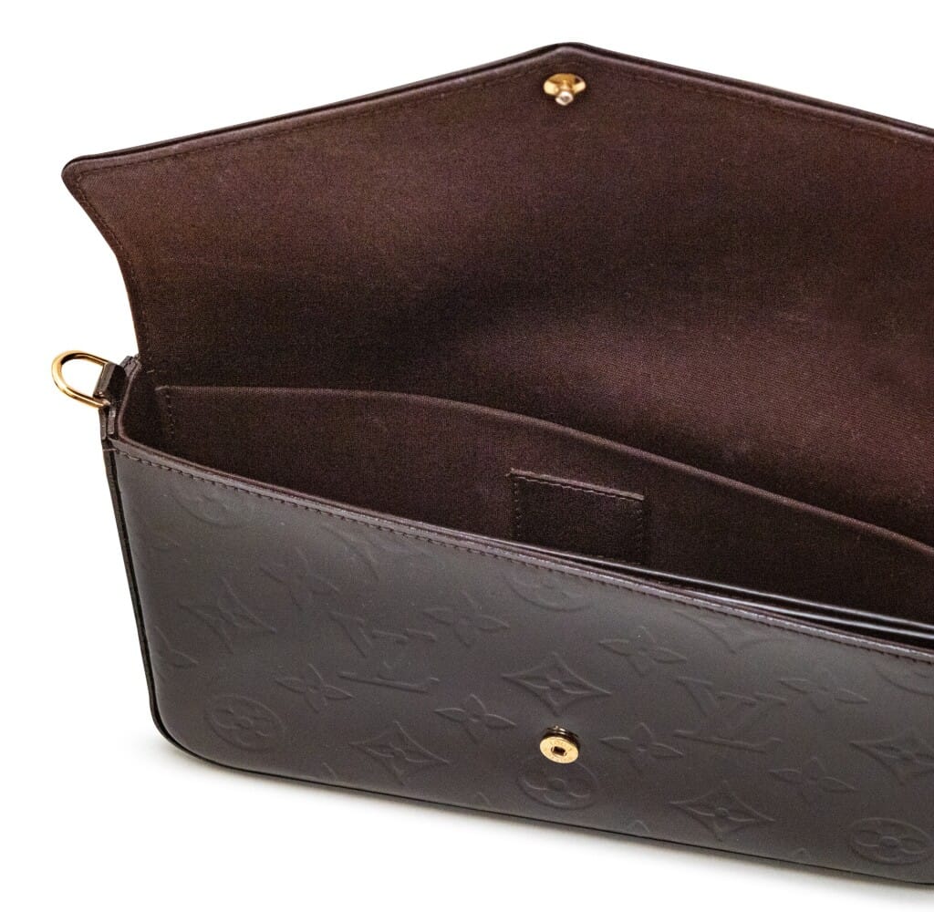 Amarante Monogram Vernis Félicie Pochette Gold Hardware, 2017