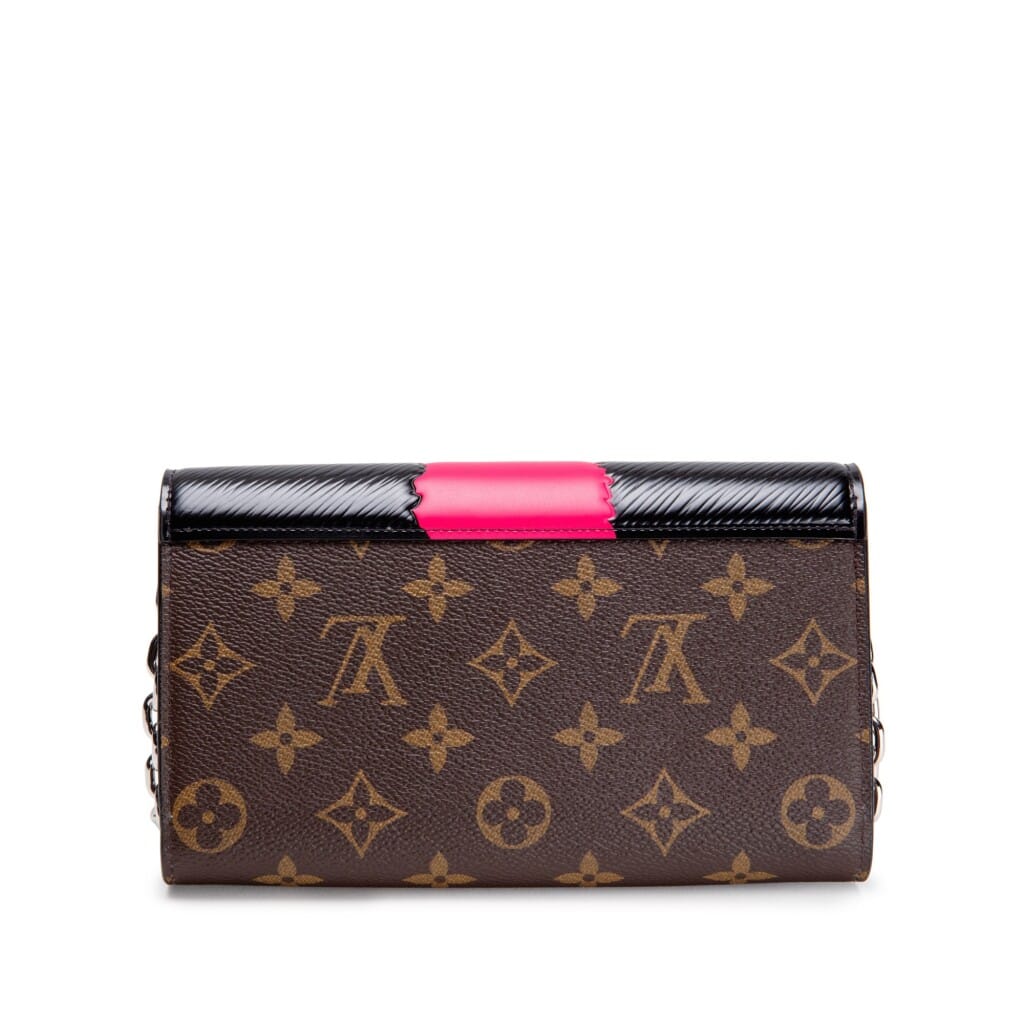 Multicolor Epi and Brown Monogram Coated Canvas Kabuki Mask Chain Wallet Silver Hardware, 2017
