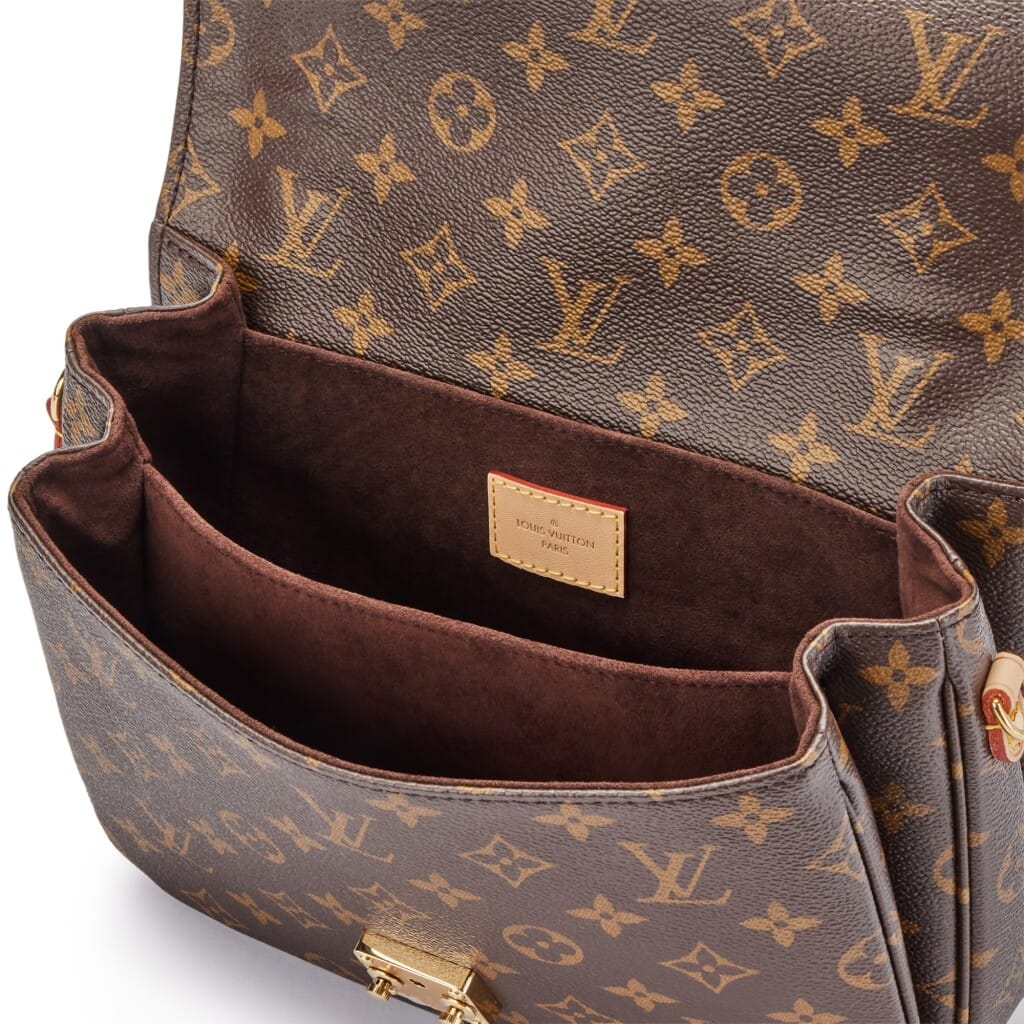 Brown Monogram Coated Canvas Pochette Métis Gold Hardware, 2021