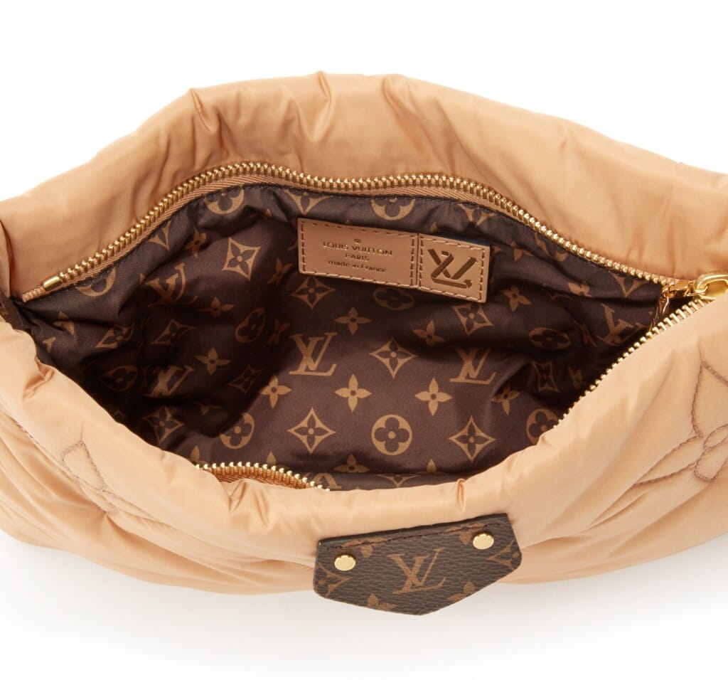 Beige and Green Monogram Econyl Nylon Maxi Multi Pochette Accessoires Gold Hardware, 2021