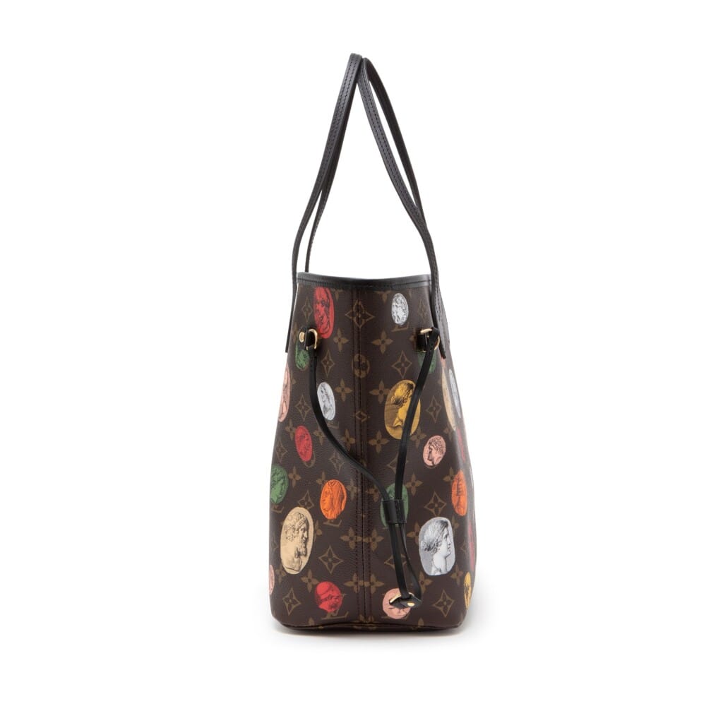 Brown and Multicolor Cameo Monogram Coated Canvas Neverfull MM Gold Hardware, 2021