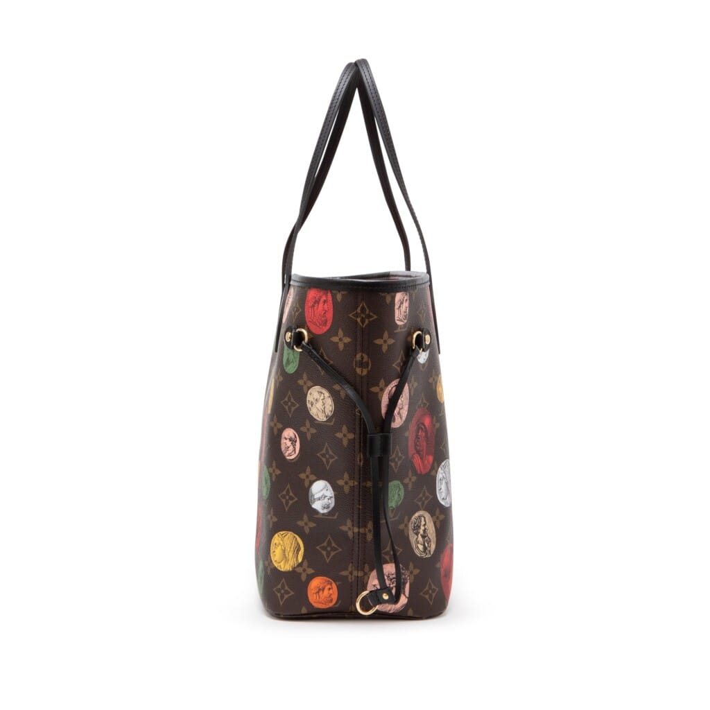Brown and Multicolor Cameo Monogram Coated Canvas Neverfull MM Gold Hardware, 2021
