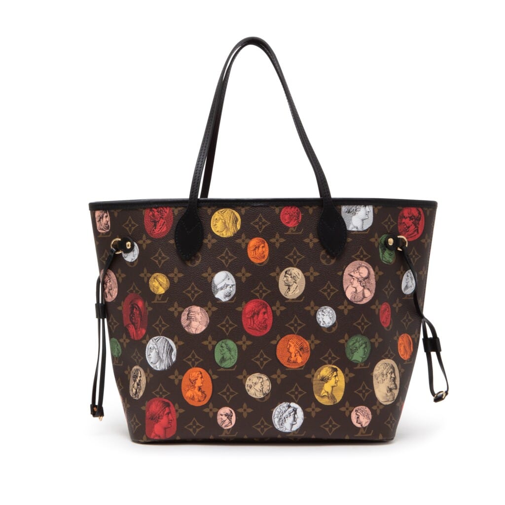 Brown and Multicolor Cameo Monogram Coated Canvas Neverfull MM Gold Hardware, 2021