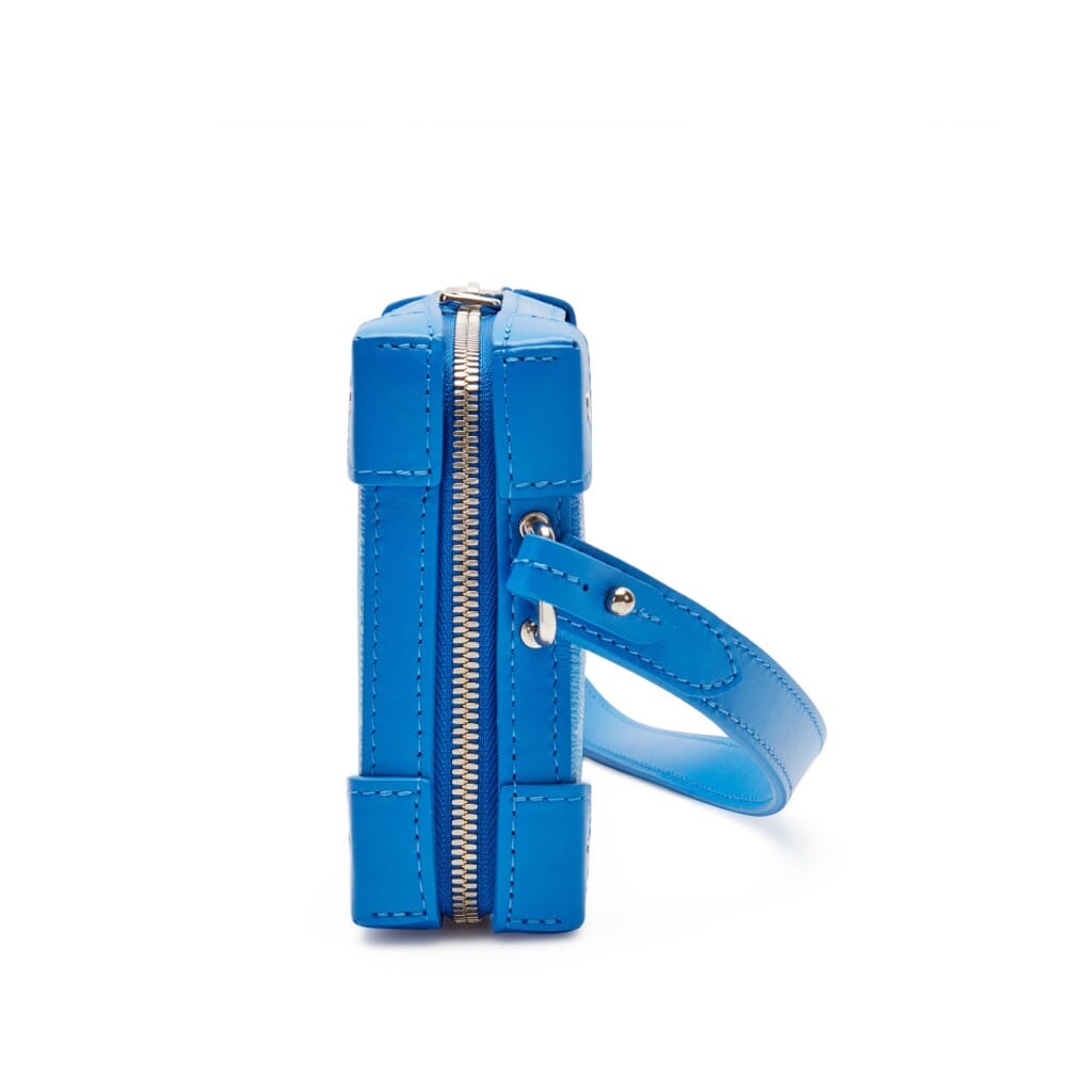 Virgil Abloh Blue and White Monogram Clouds Coated Canvas Soft Trunk Wallet Silver Hardware, 2020