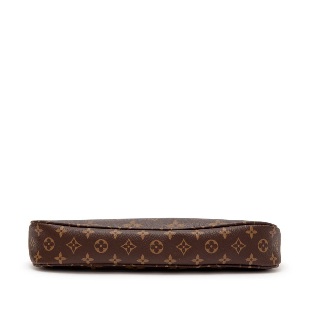 Khaki and Brown Monogram Coated Canvas Multi Pochette Accessoires Gold Hardware, 2021