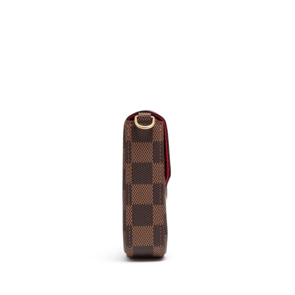 Brown Damier Ebene Félicie Pochette Gold Hardware, 2021
