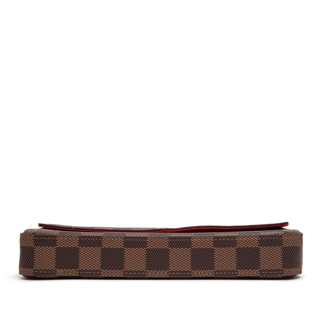 Brown Damier Ebene Félicie Pochette Gold Hardware, 2021