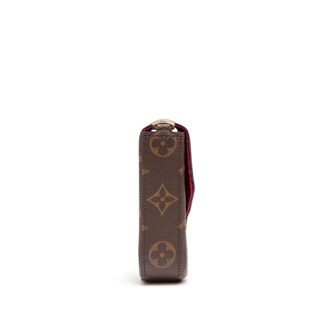 Ebene Monogram Canvas Félicie Pochette Gold Hardware, 2021
