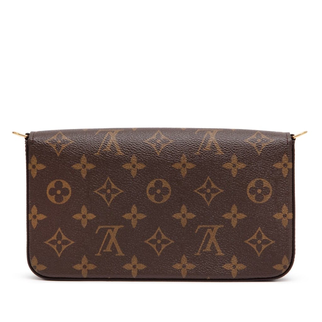 Ebene Monogram Canvas Félicie Pochette Gold Hardware, 2021