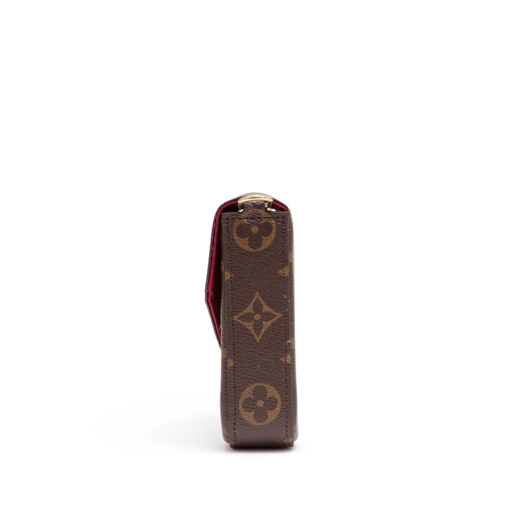 Ebene Monogram Canvas Félicie Pochette Gold Hardware, 2021