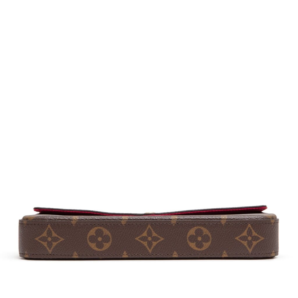 Ebene Monogram Canvas Félicie Pochette Gold Hardware, 2021