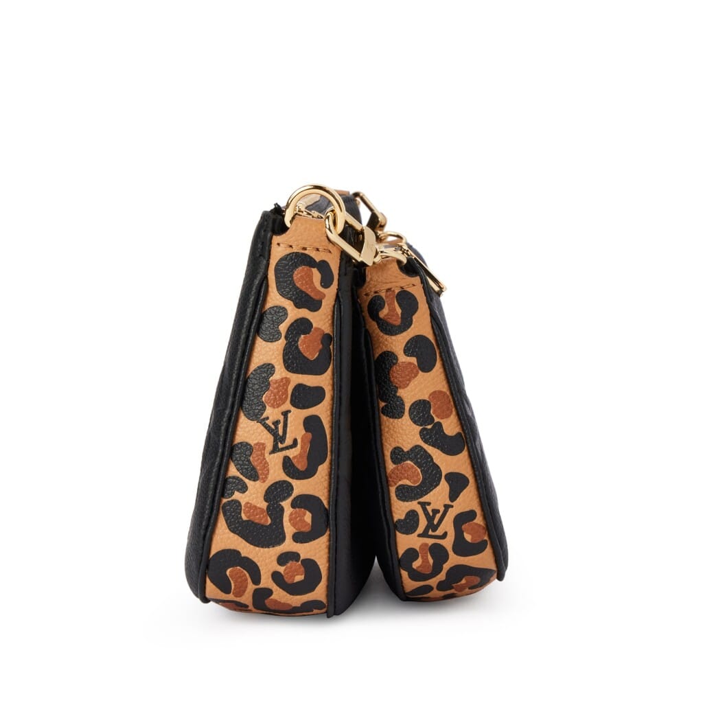 Black Monogram and Brown Leopard Empreinte Leather Multi Pochette Gold Hardware, 2021