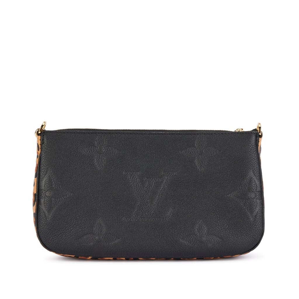 Black Monogram and Brown Leopard Empreinte Leather Multi Pochette Gold Hardware, 2021