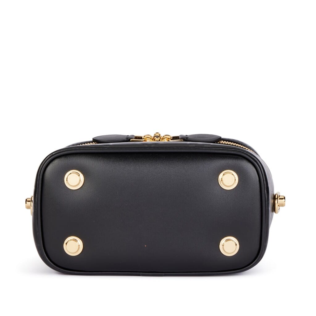 Black Monogram Ink Lambskin Vanity PM Gold Hardware, 2020