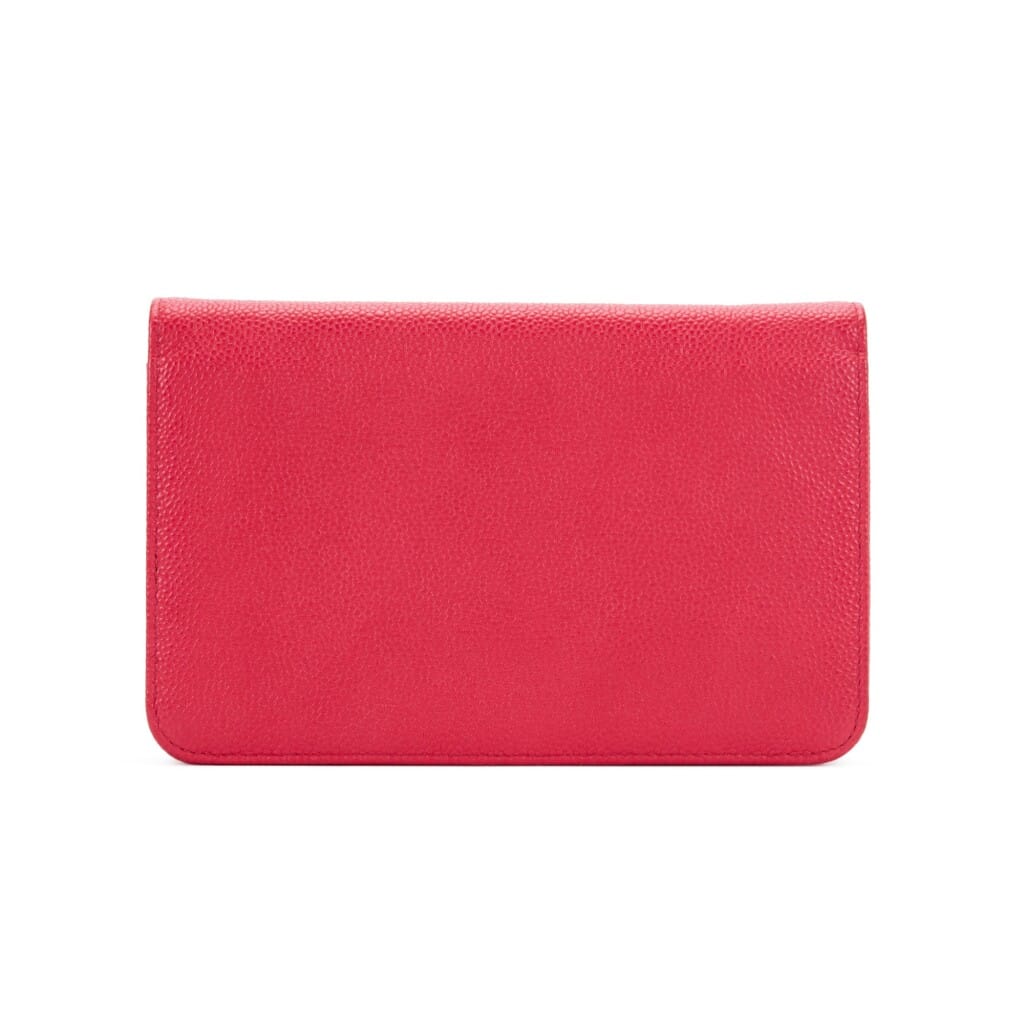 Pink Caviar Wallet on Chain Link Pink, Pink, and Silver Metal and Enamel Hardware, 2012-2013