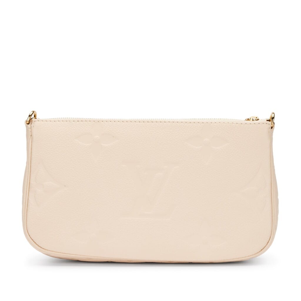 Cream Giant Monogram Empreinte Multi Pochette Accessoires Gold Hardware, 2021
