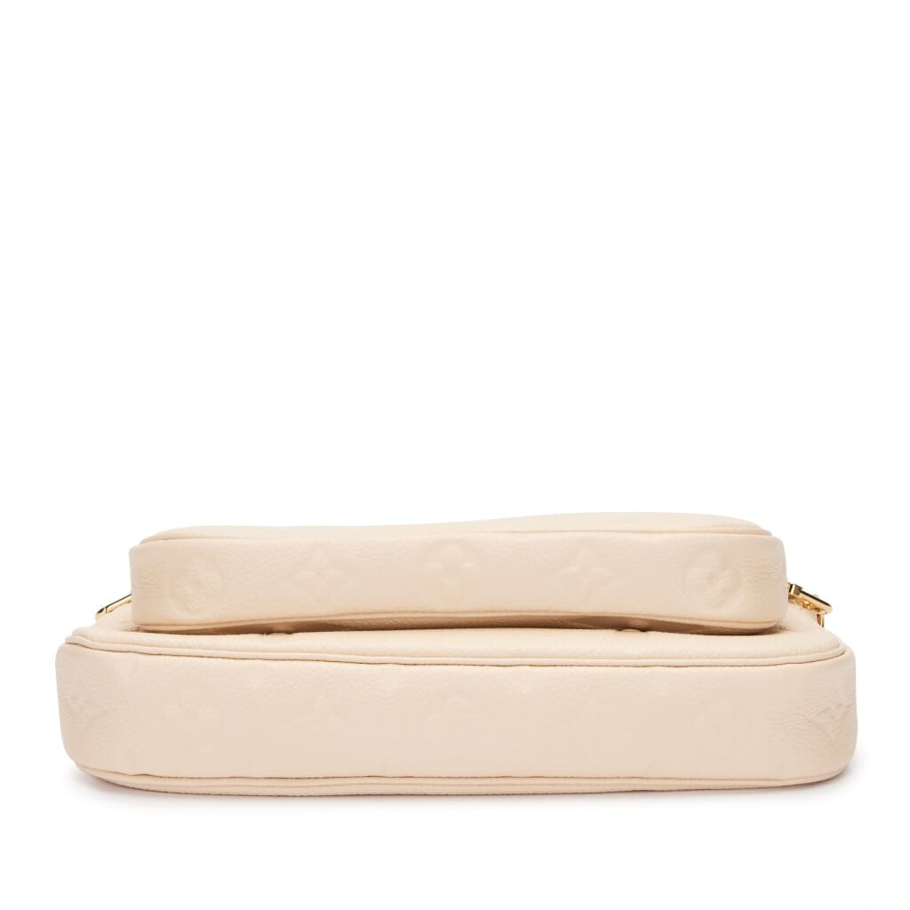 Cream Giant Monogram Empreinte Multi Pochette Accessoires Gold Hardware, 2021