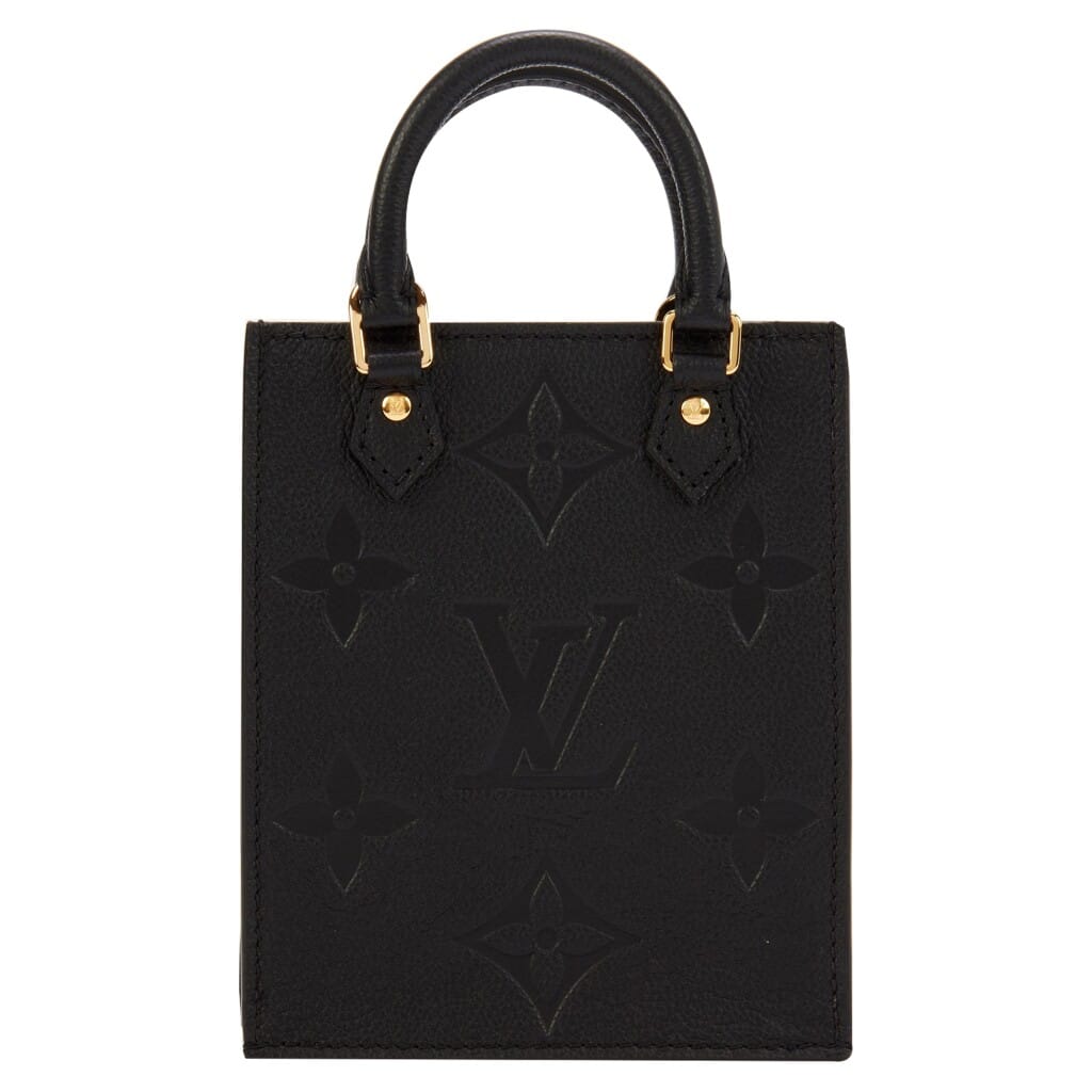 Black Giant Monogram Empreinte Petit Sac Plat Gold Hardware, 2021
