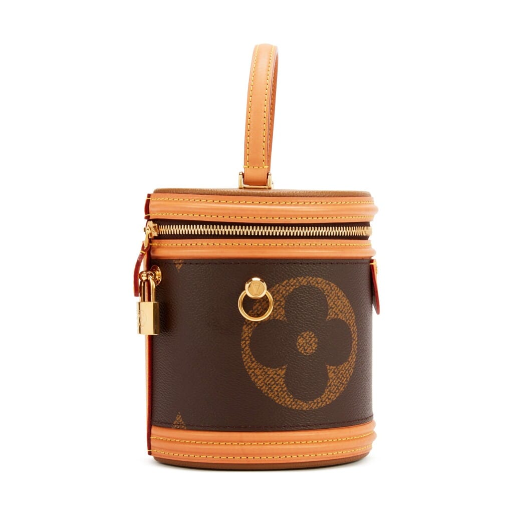 Ebene Reverse Giant Monogram Coated Canvas Cannes Gold Hardware, 2019