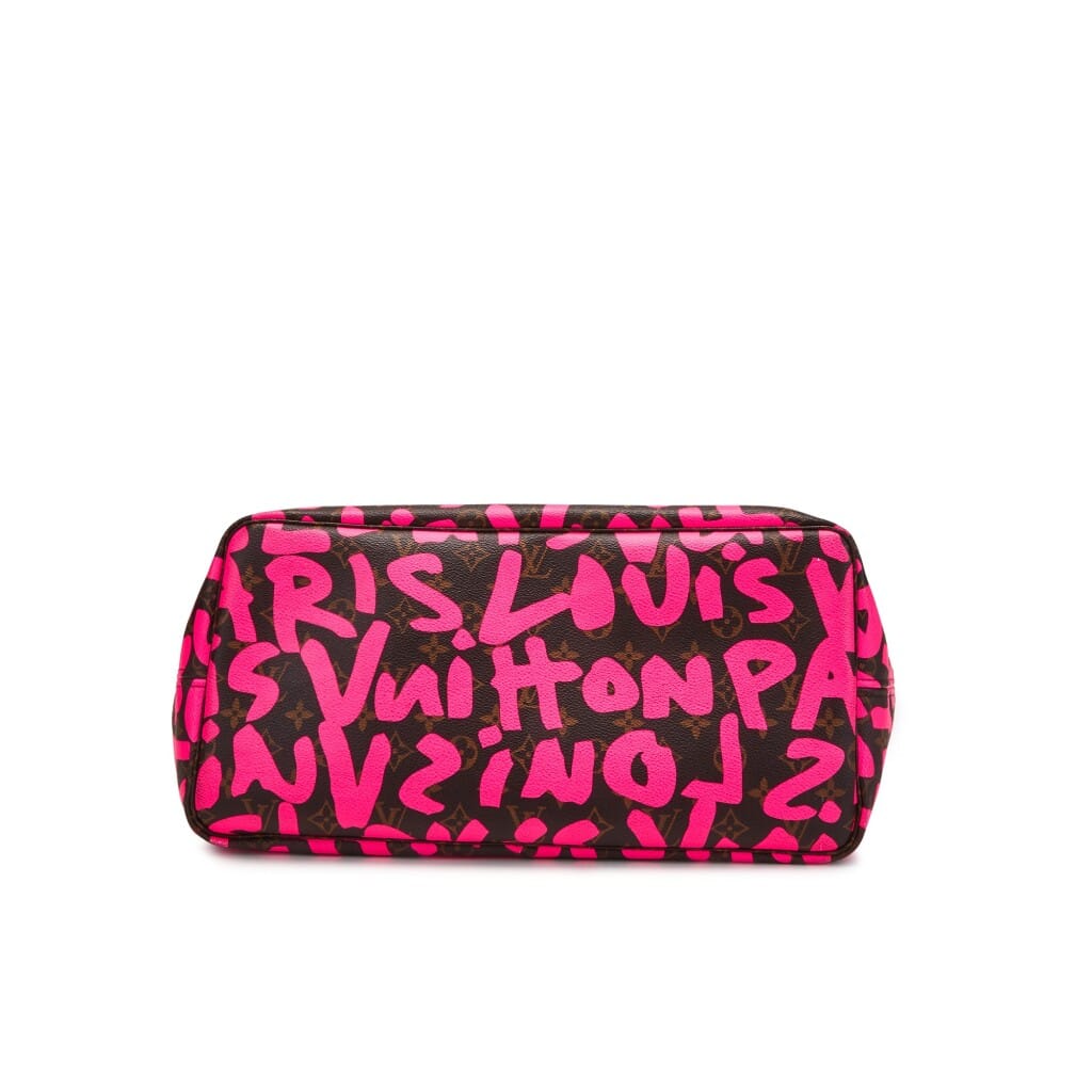 Stephen Sprouse Pink Monogram Graffiti Coated Canvas Neverfull GM Gold Hardware, 2009