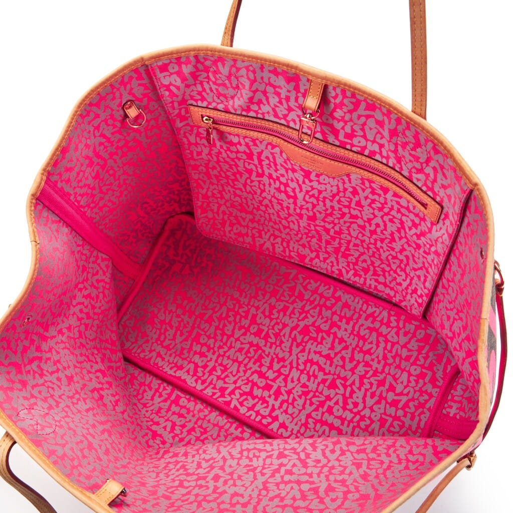 Stephen Sprouse Pink Monogram Graffiti Coated Canvas Neverfull GM Gold Hardware, 2009