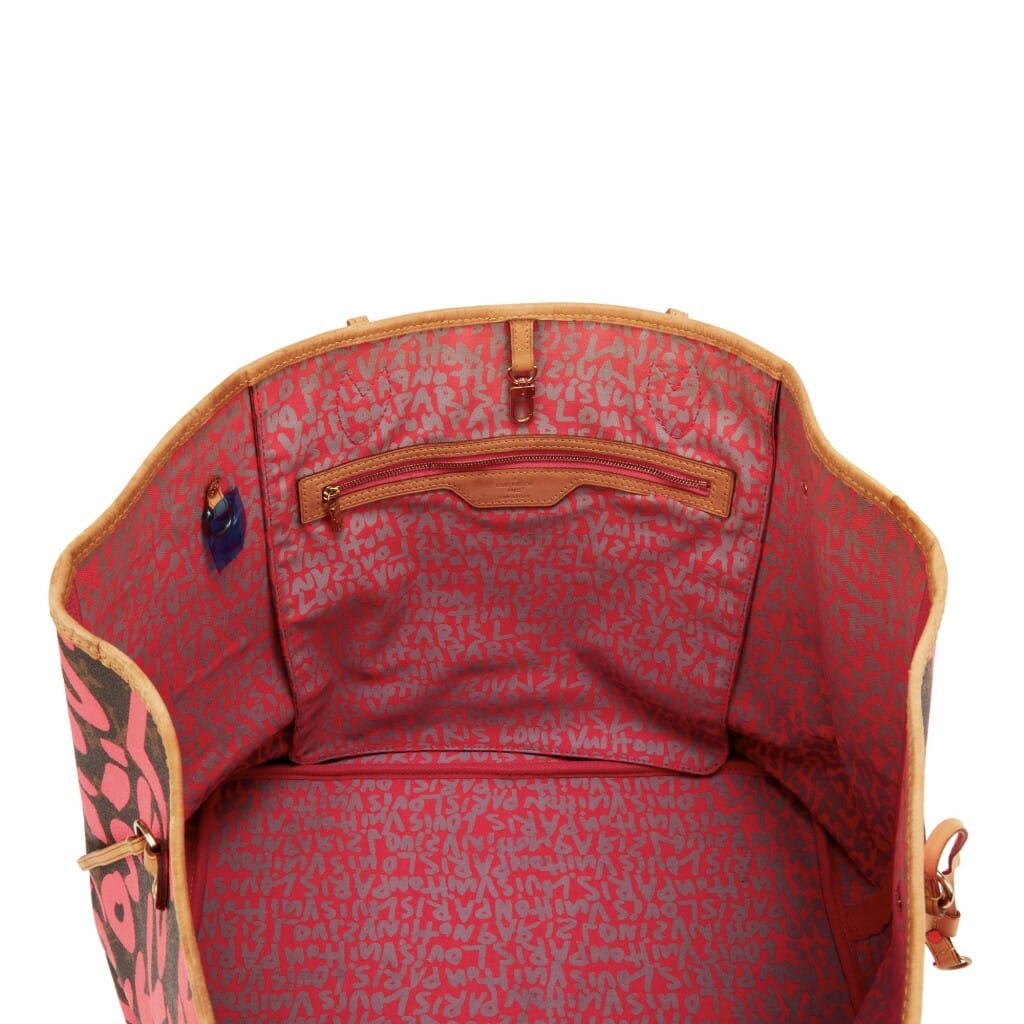 Stephen Sprouse Pink Monogram Graffiti Coated Canvas Neverfull GM Gold Hardware, 2009