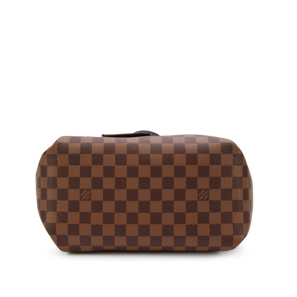 Damier Ebene Coated Canvas Belmont MM Gold Hardware, 2021