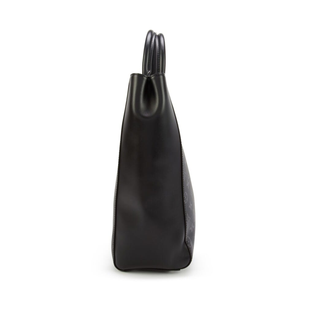 Black Monogram Eclipse Coated Canvas Grand Sac Silver Hardware, 2021