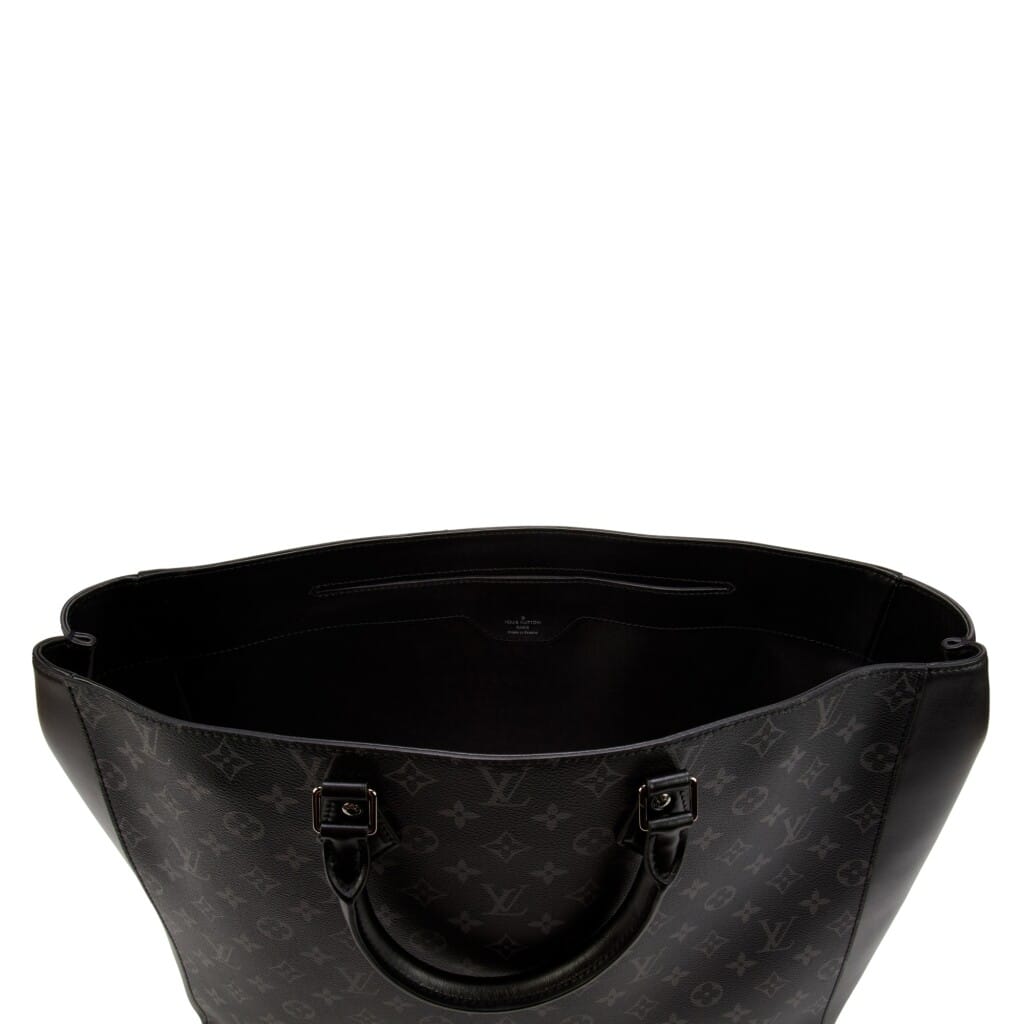 Black Monogram Eclipse Coated Canvas Grand Sac Silver Hardware, 2021