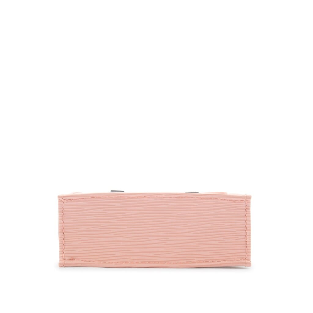 Rose Ballerine and Black Epi Petite Sac Plat Silver Hardware, 2020