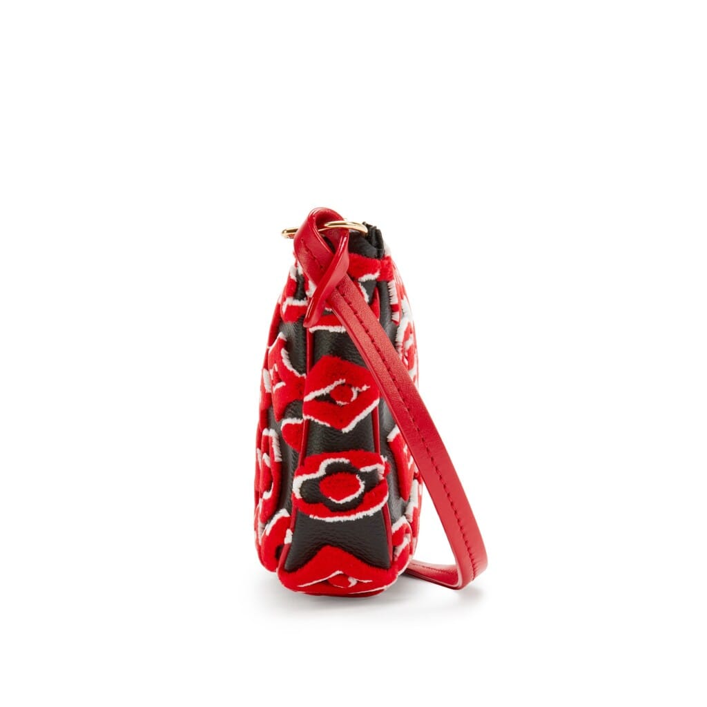 Red, White, and Black Tufted Monogram Canvas LVxUF Pochette Accessoires Gold Hardware, 2020