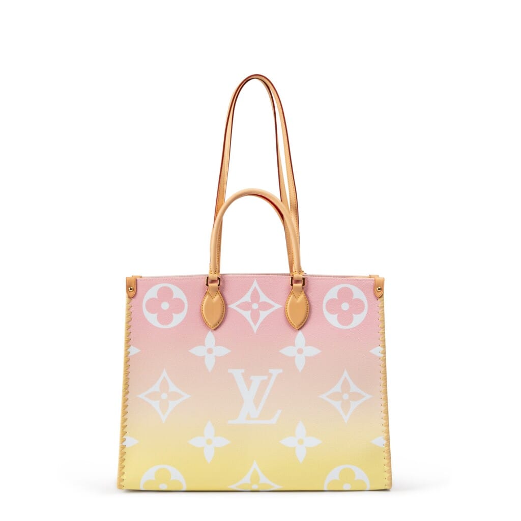Light Pink Giant Monogram and Raffia By the Pool Hawaii Edition OnTheGo GM Gold Hardware, 2021