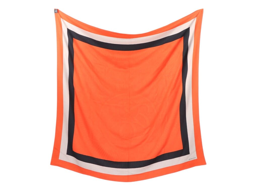 Exceptional Suite et Poursuite Cashmere Silk Embroidered Giant Scarf 140cm