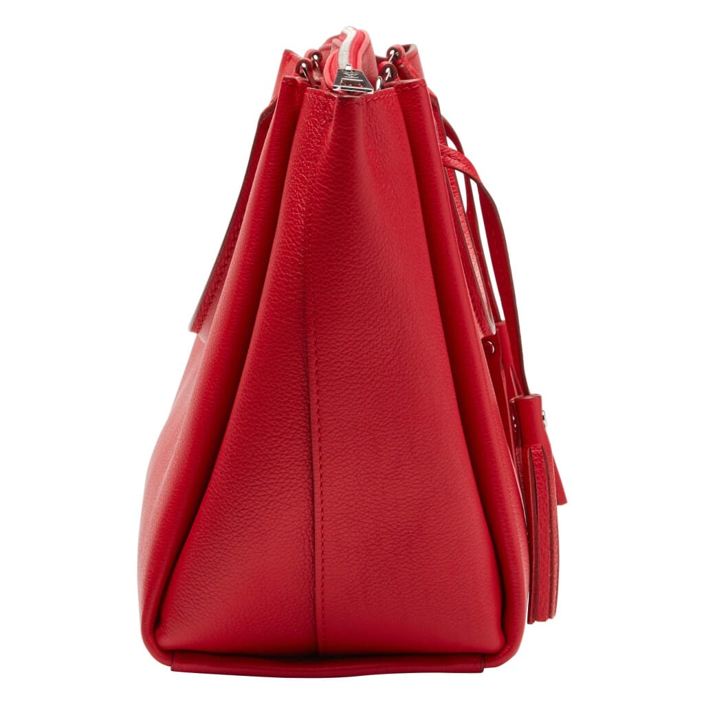 Rubis Calf Skin Lockmeto Silvertone Hardware