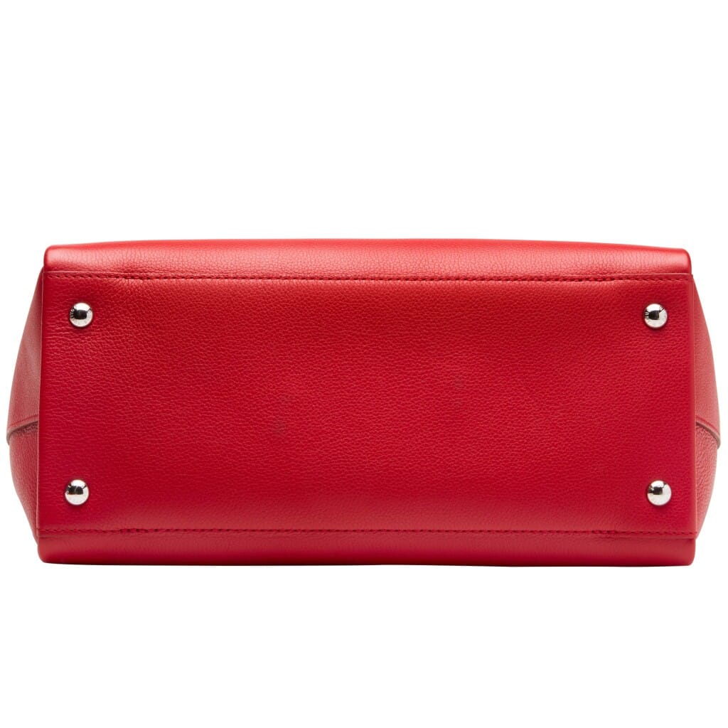 Rubis Calf Skin Lockmeto Silvertone Hardware