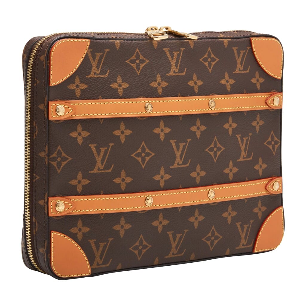 Brown Monogram Soft Trunk Messenger PM Gold Tone Hardware