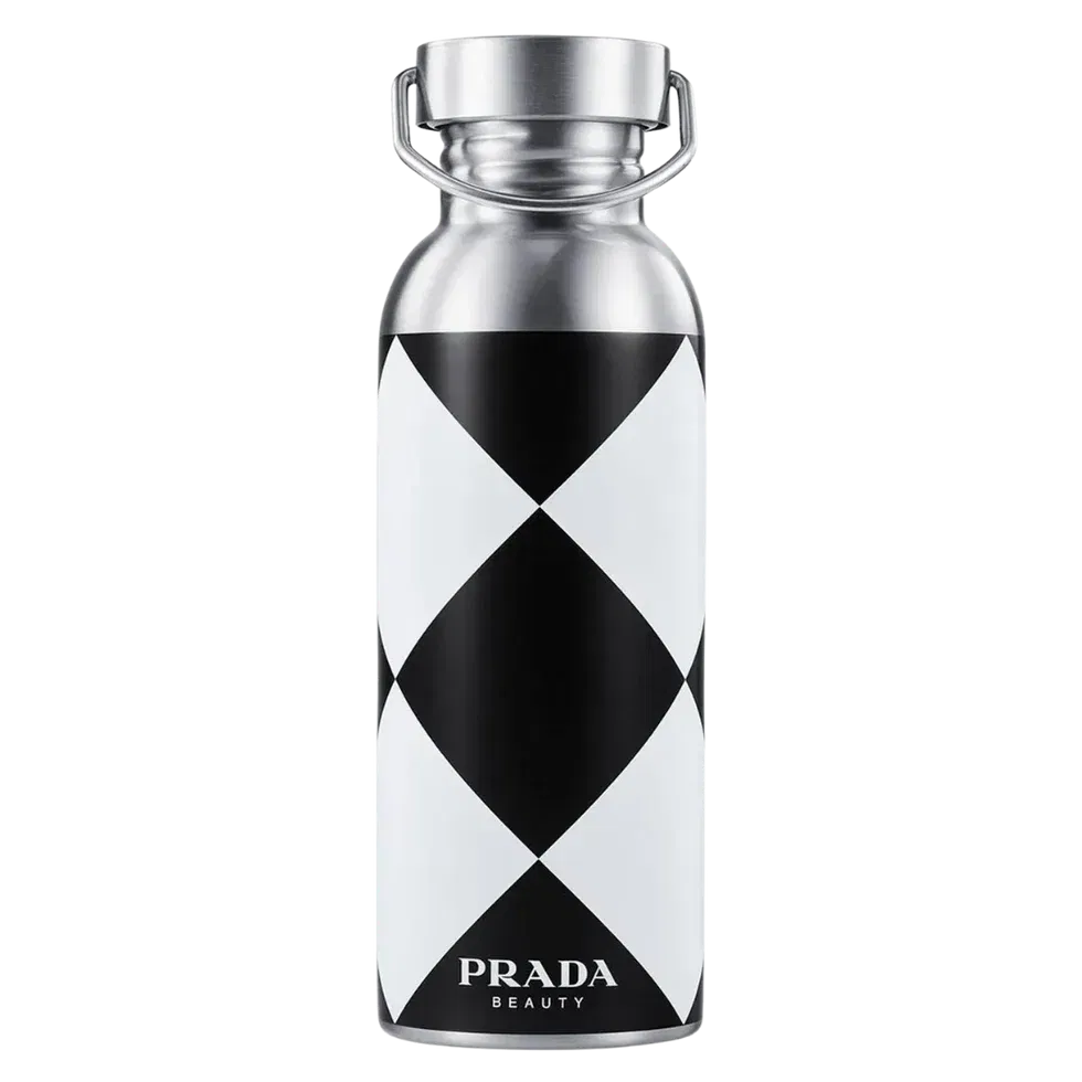 Prada Stainless Steel Bottle 500ML - Black & White