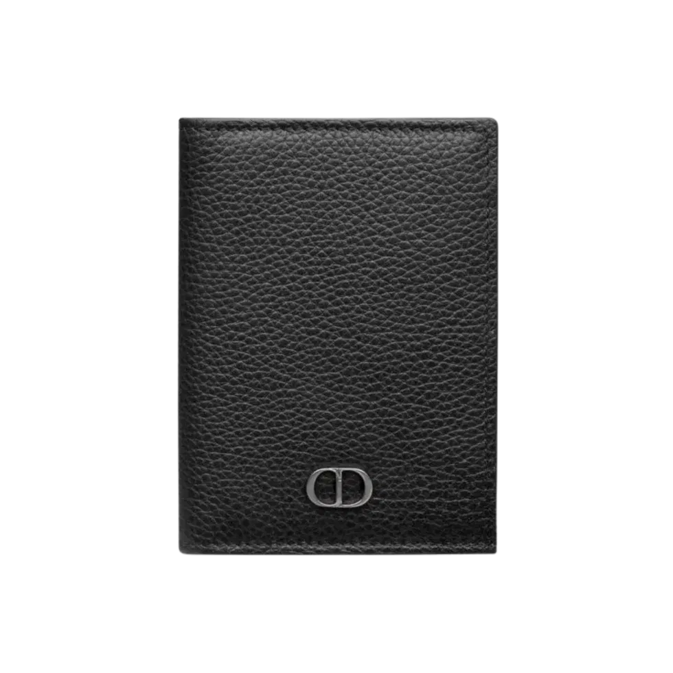 Christian Dior Card Holder with CD Icon - Black