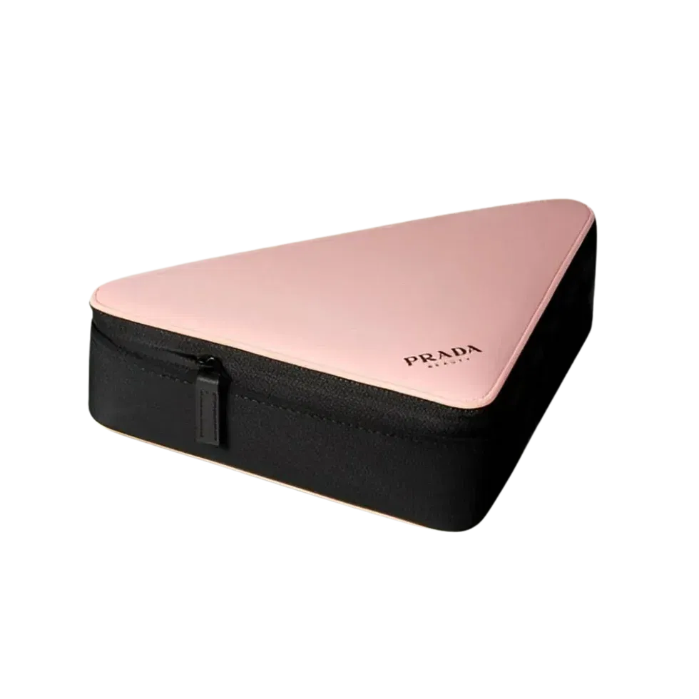 Prada Beauty Triangle Pink Makeup Case