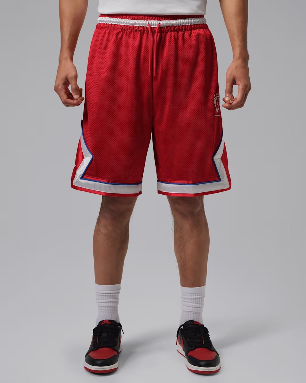Jordan Brooklyn Men's Diamond Mesh Shorts University Red
